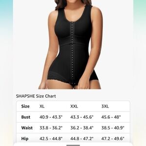 SHAPSHE Fajas Colombianas Moldeadoras BBL Post Surgery Stage 2/3‎ Body Shaper 3X